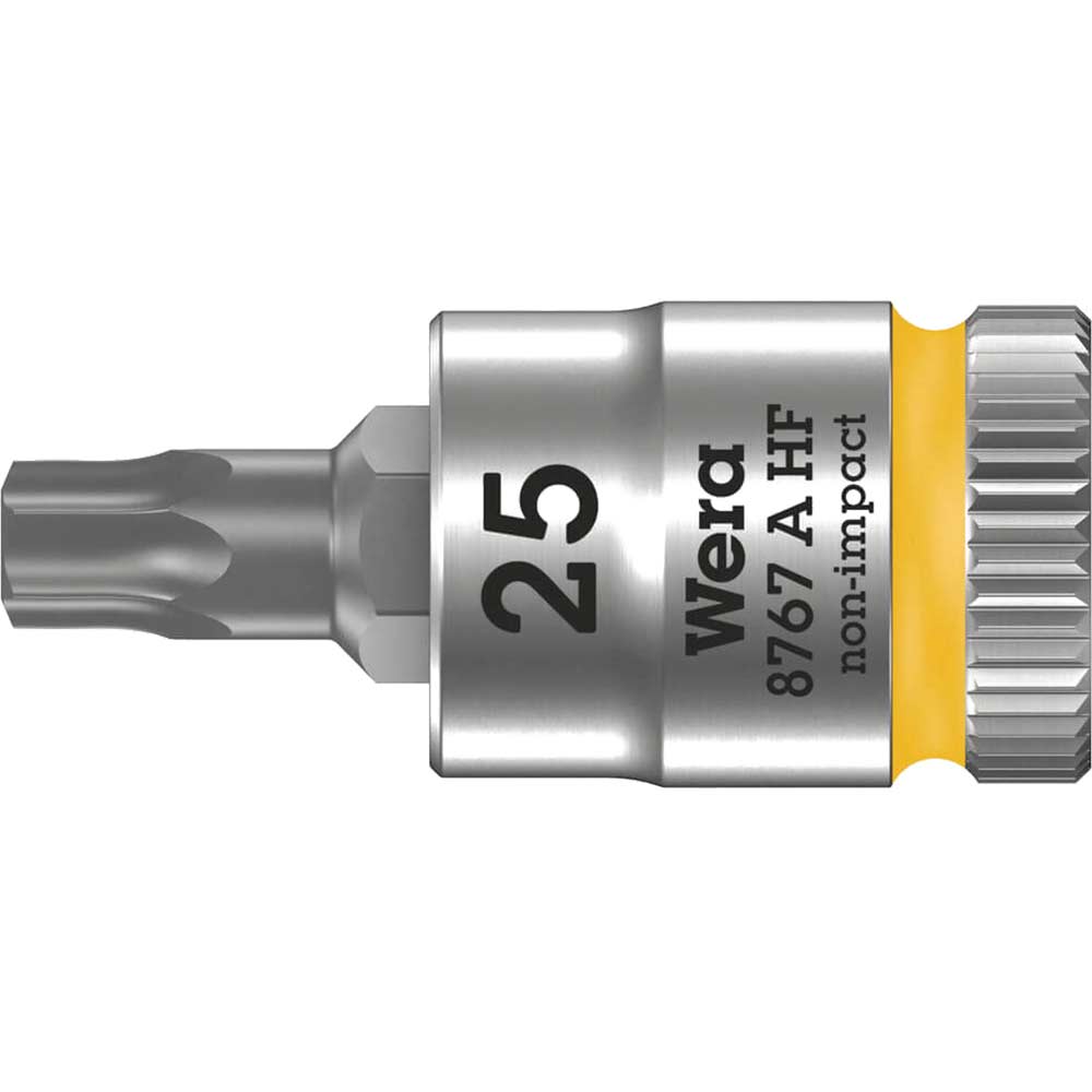 Wera 8767 A Hf Zyklop 1/4" Drive Torx Socket Bit Size 1