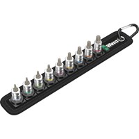 Wera 8767 AHF 9 Piece 1/4 Drive Zyklop Tx Hold Function Socket Set