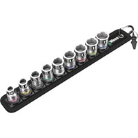 Wera 9 Piece 3/8" Drive Zyklop Socket Set