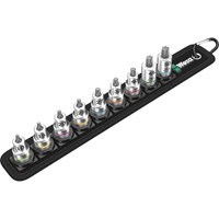 Wera 9 Piece 3/8 Drive Zyklop Torx HF Bit Socket Set