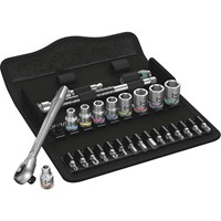Wera 8100 SA10 Zyklop 28 Piece 1/4" Drive Socket Set and Bit Set