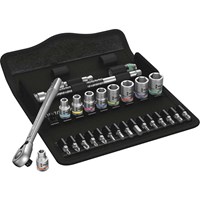 Wera 8100 SA11 Zyklop 28 Piece 1/4" Drive Socket and Bit Set