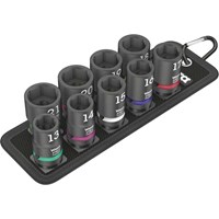 Wera Impaktor 9 Piece 1/2" Drive Hexagon Socket Set on Belt
