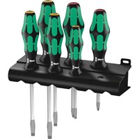 Wera 6 Piece Kraftform Plus 334SK/6 Screwdriver Set