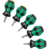 Wera 5 Piece Stubby Kraftform Phillips / Slot Screwdriver Set