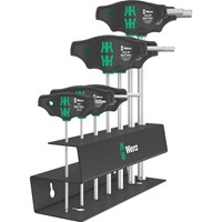 Wera 7 Piece 454/7 HF Set 2 Hex-Plus T-Handle Set and Rack