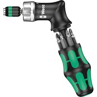 Wera 7 Piece Pistol High Torque Ratchet Screwdriver Bit and Holder Set Wera 7 Piece Pistol High Torque Ratchet Screwdriver Bit and Holder Set