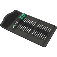 Wera 17 Piece Kraftform Kompakt 60 Screwdriver Bit Set Imperial