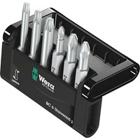 Wera 6 Piece Mini-Check Phillips, Pozi and Torx Screwdriver Bit Set Wera 6 Piece Mini-Check Phillips, Pozi and Torx Screwdriver Bit Set