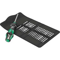 Wera Kraftform Kompakt Turbo Screwdriver and 18 Piece Bit Set