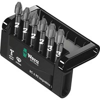 Wera 6 Piece Impaktor Mini Check Pozi Bit Set Wera 6 Piece Impaktor Mini Check Pozi Bit Set