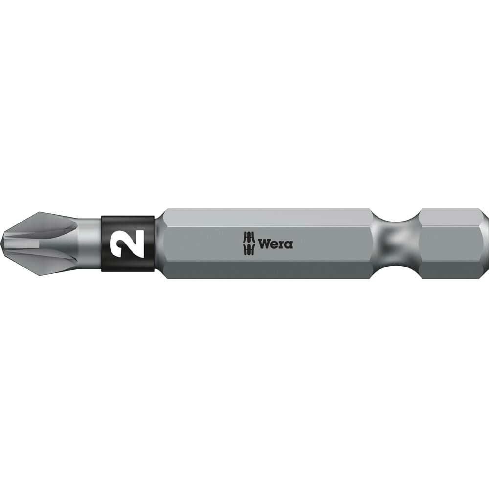 Wera 855/4 Btz Bitorsion Extra Tough Pozi Screwdriver Bits Pz2 50Mm Pack Of Size 1