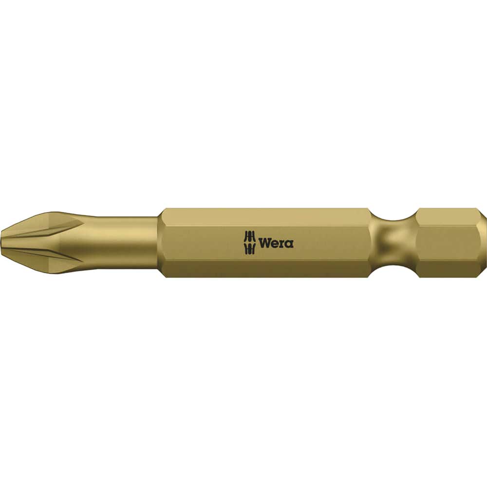 Wera Torsion Extra Hard Pozi Screwdriver Bits Pz1 50Mm Pack Of Size 1