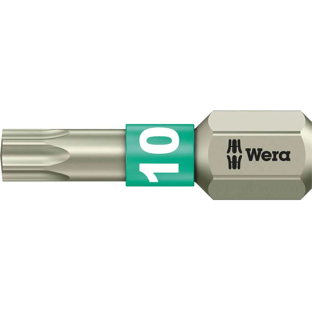 Wera Torsion Stainless Steel Torx Screwdriver Bit Size 6.3