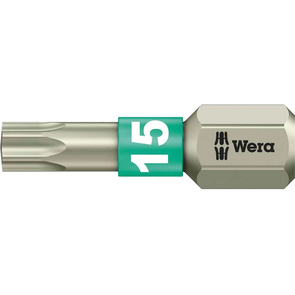 Wera Torsion Stainless Steel Torx Screwdriver Bit Size 6.3