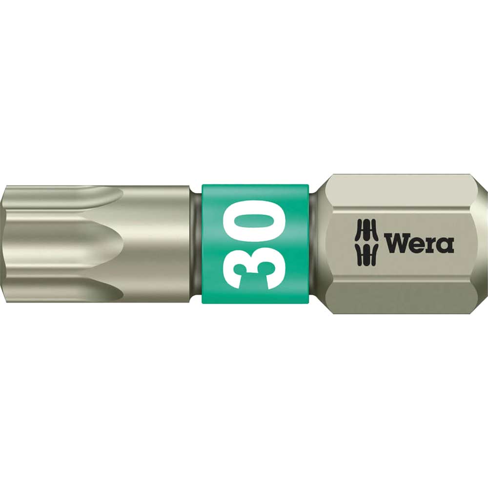 Wera Torsion Stainless Steel Torx Screwdriver Bit Size 6.3