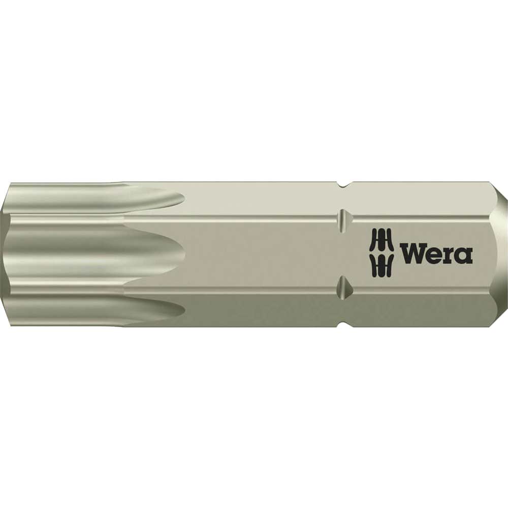 Wera Torsion Stainless Steel Torx Screwdriver Bit Size 6.3