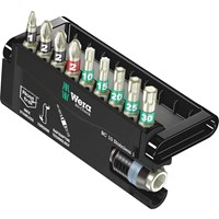 Wera 10 Piece Stainless Steel Torsion Screwdriver Bit Set Wera 10 Piece Stainless Steel Torsion Screwdriver Bit Set
