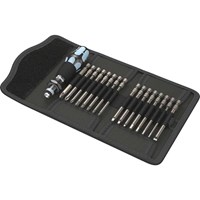 Wera 17 Piece Kraftform Kompakt 60 Stainless Steel Screwdriver Bit Set Imperial