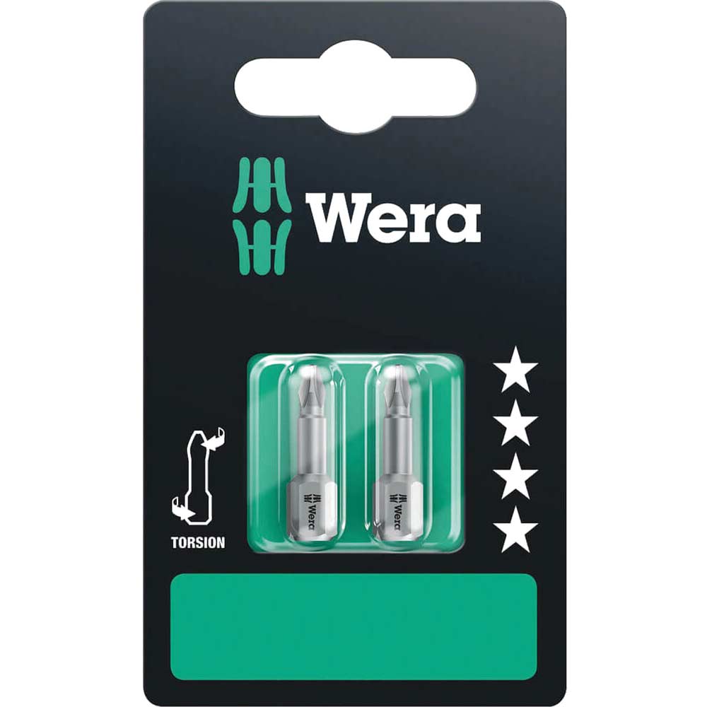 Wera Torsion Phillips Screwdriver Bits Size 6.3