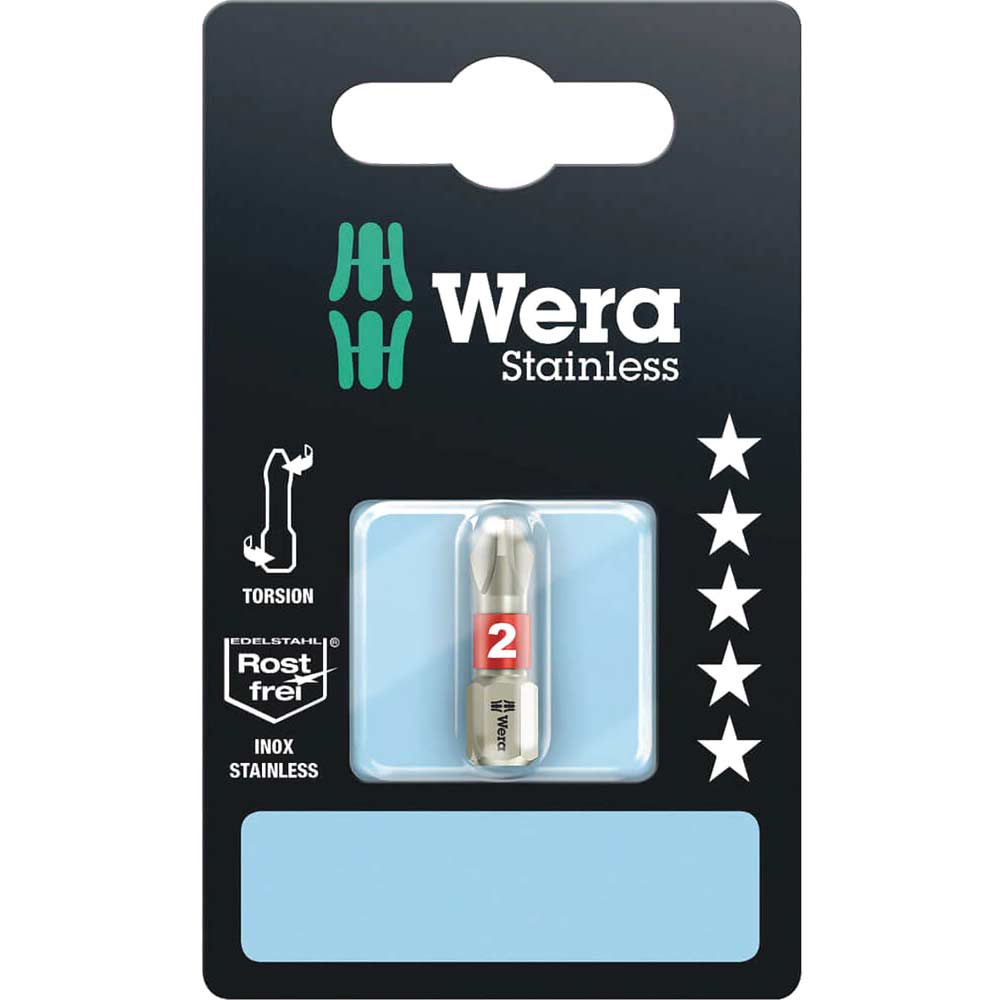 Wera 3851/1 Ts Sb Phillips Screwdriver Bits Size 6.3
