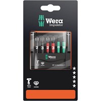 Wera 6 Piece Impaktor Screwdriver Bit Set Wera 6 Piece Impaktor Screwdriver Bit Set