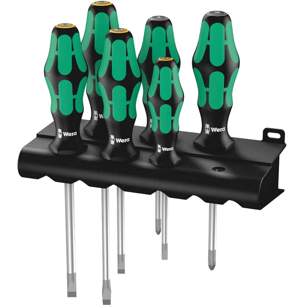 Wera Piece Kraftform Plus 334/355/6 Screwdriver Set Size 6