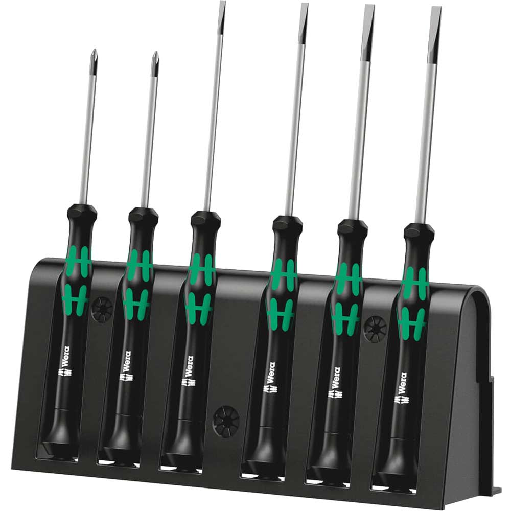 Wera Black Piece 2035/6 A Kraftform Micro Precision Screwdriver Set Size 6