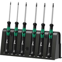 Wera 6 Piece 2067/6 Kraftform Micro Security Torx Screwdriver Set