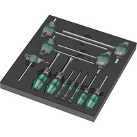 Wera 9713 12 Piece Hexagon Screwdriver Set in Foam Insert Tray