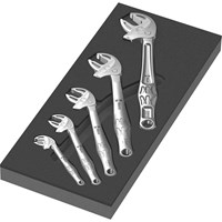 Wera 6004 Joker 5 Piece Adjustable Spanner Set 1 in Foam Insert Tray Wera 6004 Joker 5 Piece Adjustable Spanner Set 1 in Foam Insert Tray