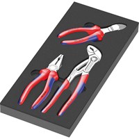 Wera 9780 Foam Insert Tray and 3 Piece Knipex Pliers Set Wera 9780 Foam Insert Tray and 3 Piece Knipex Pliers Set