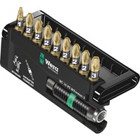 Wera 10 Piece Bit-Check Bitorsion Pozi Screwdriver Bit Set Wera 10 Piece Bit-Check Bitorsion Pozi Screwdriver Bit Set