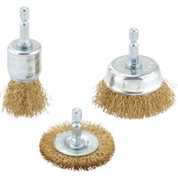 Draper 3 Piece Crimped Wire Brush Set Draper 3 Piece Crimped Wire Brush Set