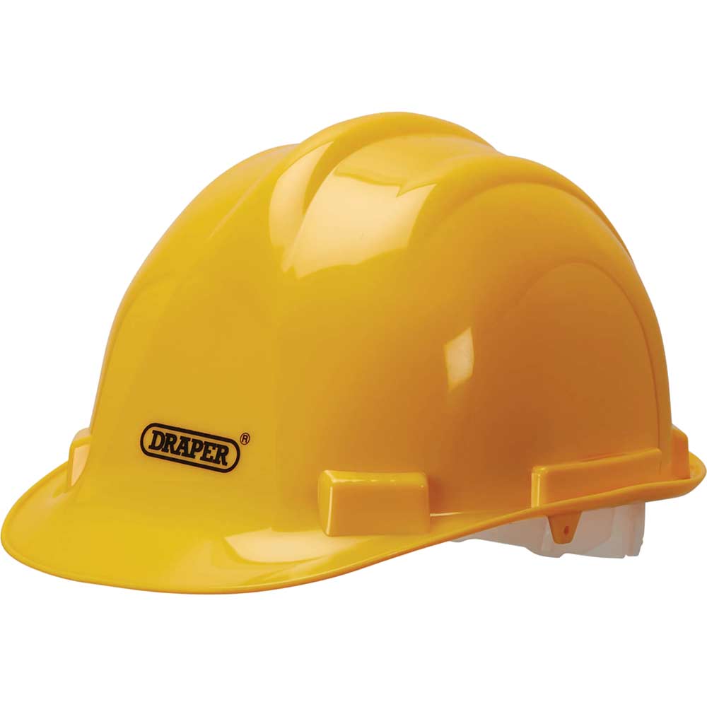 Draper Yellow En397 Hard Hat Safety Helmet 0.345Kg