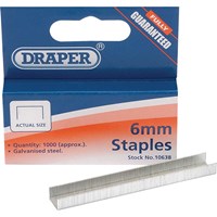 Draper Steel Staples for 10637 Hand Tacker