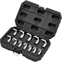 Draper 12 Piece 3/8" Drive Flexible Crowfoot Socket Wrench Set Draper 12 Piece 3/8" Drive Flexible Crowfoot Socket Wrench Set