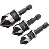 Draper 3 Piece Countersink Bit Set Draper 3 Piece Countersink Bit Set