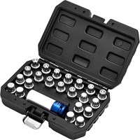 Draper 23 Piece 1/2" Drive Locking Wheel Socket Set for VAG Vehicles