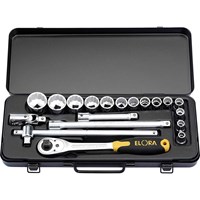 Elora 19 Piece 1/2" Drive Bi Hex Socket Set Metric Elora 19 Piece 1/2" Drive Bi Hex Socket Set Metric