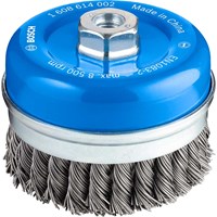 Bosch 0.8mm Knotted Steel Wire Cup Brush Bosch 0.8mm Knotted Steel Wire Cup Brush