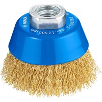 Bosch 0.3mm Crimped Brass Coated Wire Cup Brush Bosch 0.3mm Crimped Brass Coated Wire Cup Brush