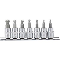 Draper 7 Piece 3/8" Drive Ball End Hexagon Socket Bit Set Draper 7 Piece 3/8" Drive Ball End Hexagon Socket Bit Set