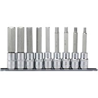Draper 9 Piece 1/2" Drive Long Hexagon Socket Bit Set Draper 9 Piece 1/2" Drive Long Hexagon Socket Bit Set