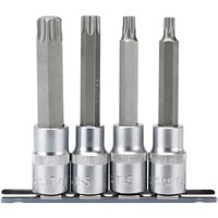 Draper 4 Piece 1/2" Drive Torx Socket Bit Set Draper 4 Piece 1/2" Drive Torx Socket Bit Set
