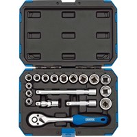 Draper 18 Piece 3/8" Drive Hex Socket Set Metric Draper 18 Piece 3/8" Drive Hex Socket Set Metric