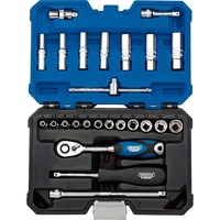 Draper 25 Piece 1/4" Drive Hex Socket Set Metric Draper 25 Piece 1/4" Drive Hex Socket Set Metric