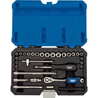 Draper 40 Piece 1/4" Drive Hex Socket Set Metric and Imperial Draper 40 Piece 1/4" Drive Hex Socket Set Metric and Imperial