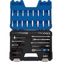 Draper 75 Piece 1/4" Drive Hex Socket Set Metric and Imperial
