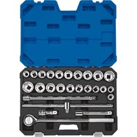 Draper Expert 26 Piece 3/4" Drive Bi Hex Socket Set Metric and Imperial Draper Expert 26 Piece 3/4" Drive Bi Hex Socket Set Metric and Imperial